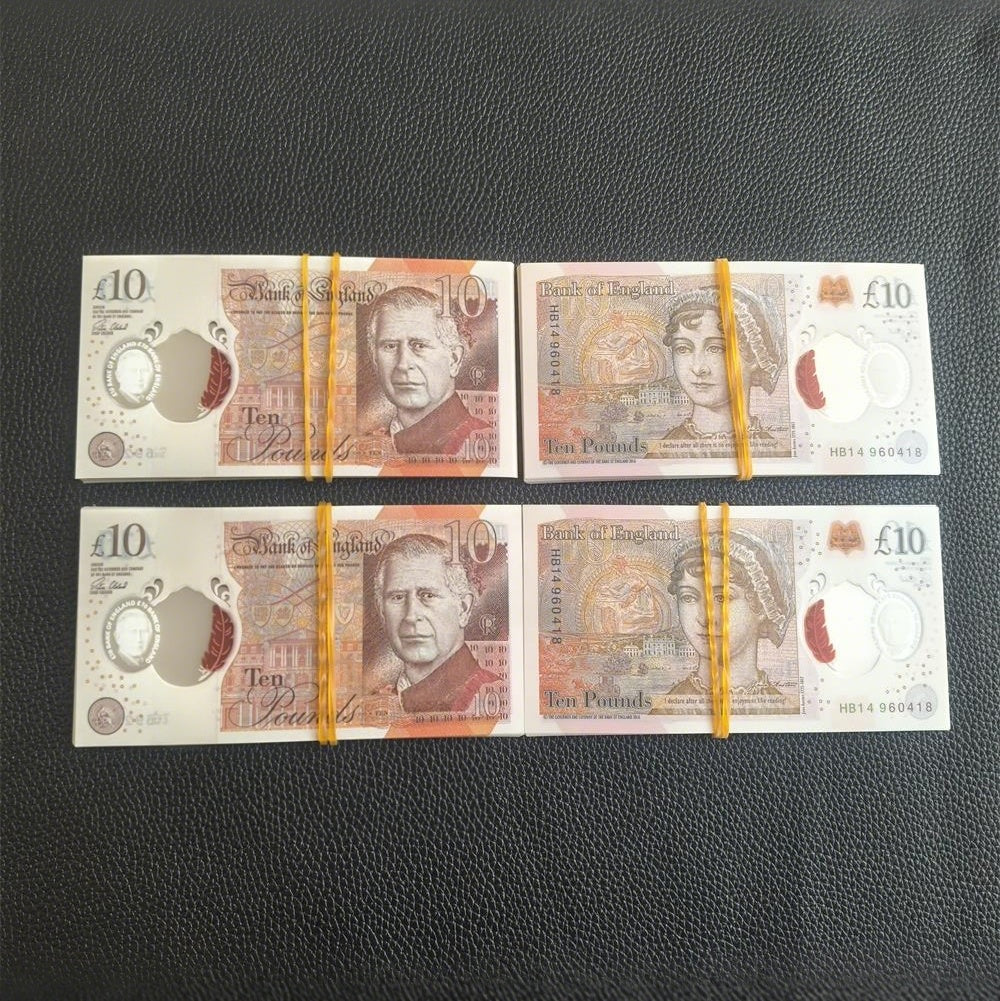 £10 King Prop Notes – Realistic Film & Photography Banknotes