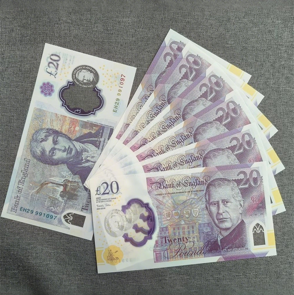 £20 King Prop Notes – Realistic Film & Photography Banknotes