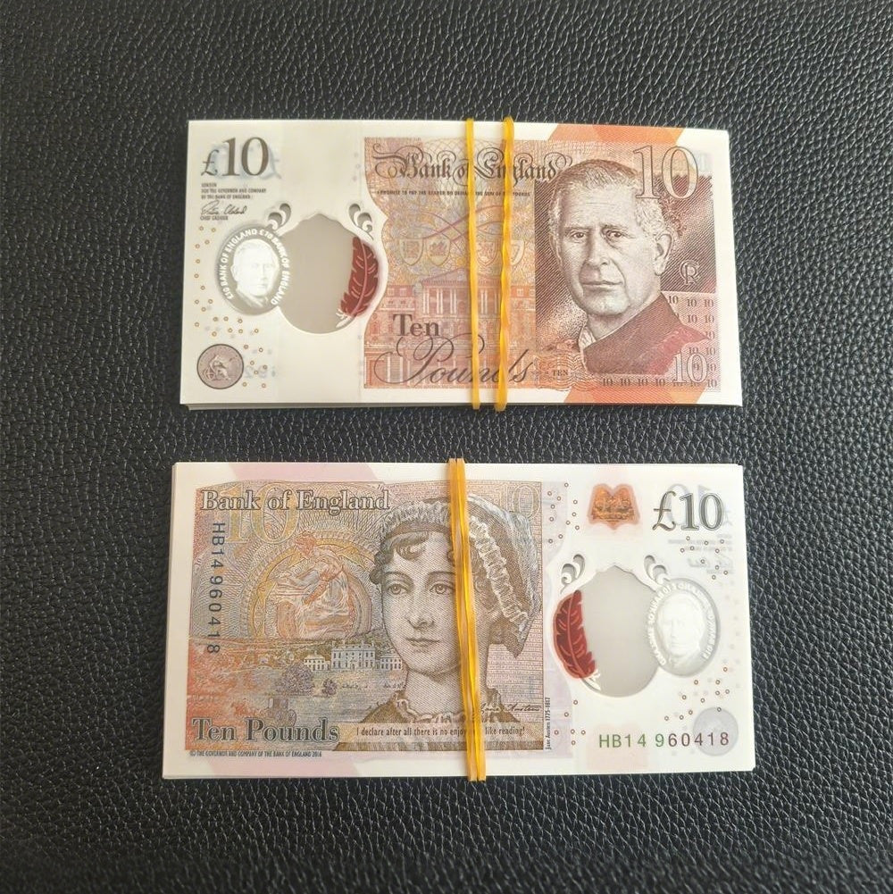£10 King Prop Notes – Realistic Film & Photography Banknotes