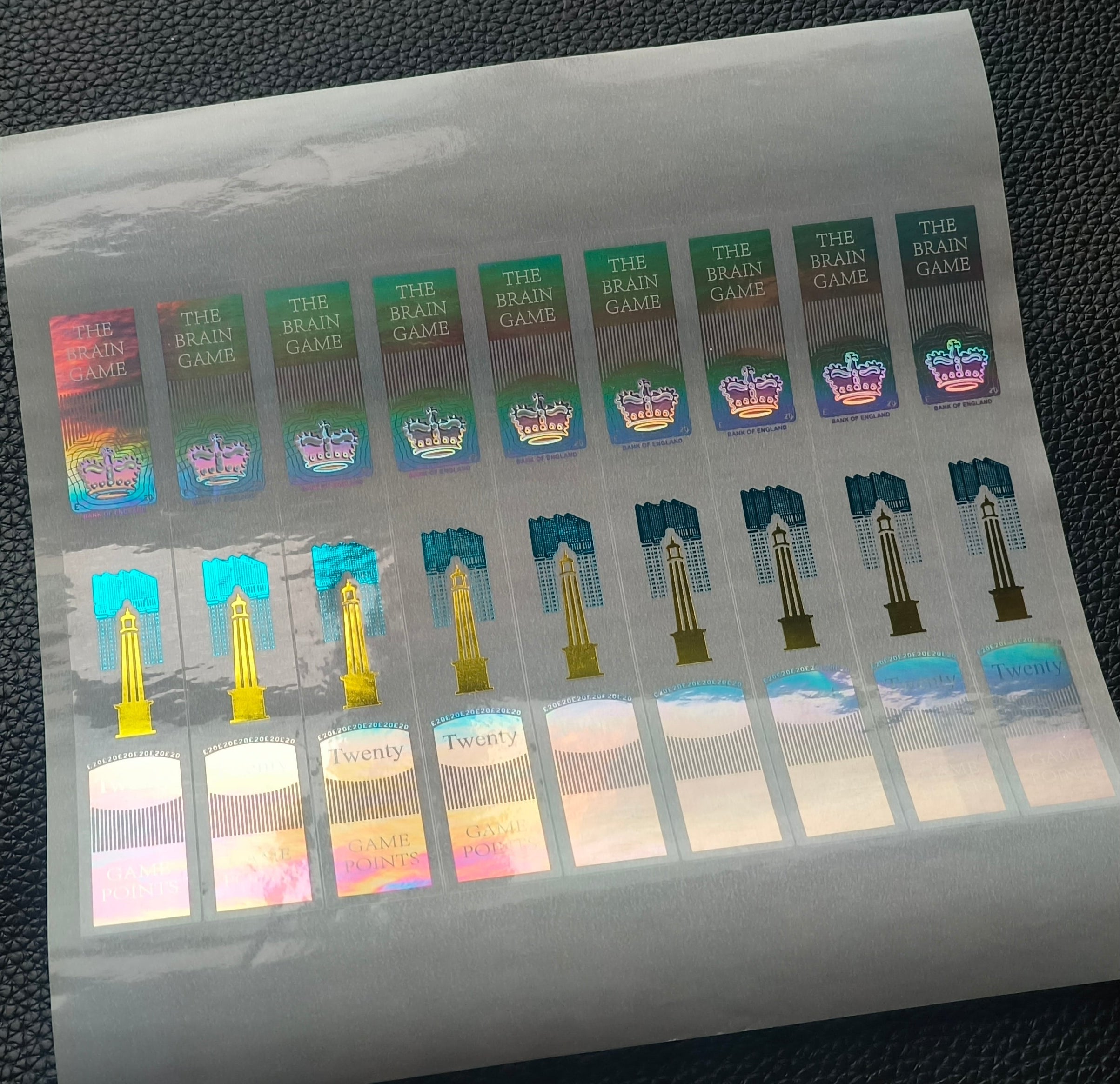 £20 Holographic Stickers – Realistic Film & Photography Prop Add-Ons