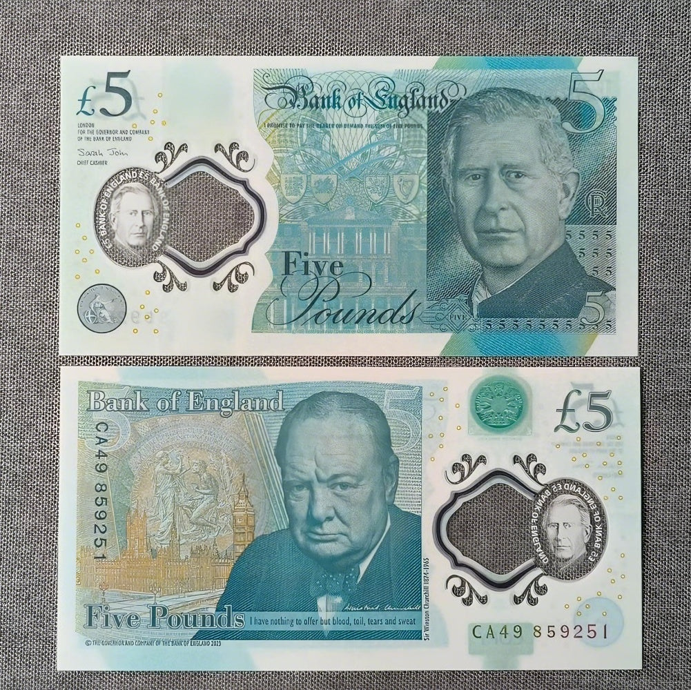 £5 King Prop Notes – Realistic Film & Photography Banknotes
