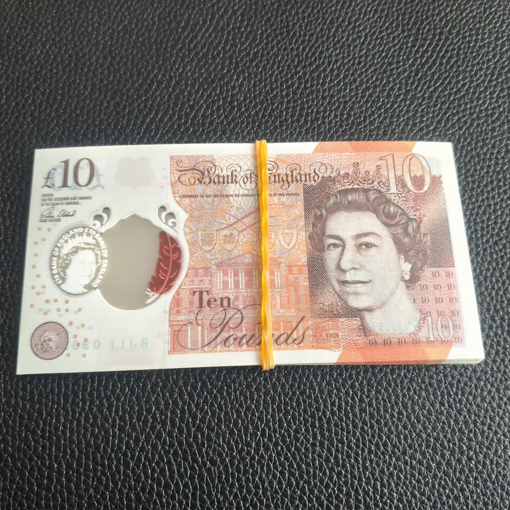 £10 Queen Prop Notes – Realistic Film & Photography Banknotes