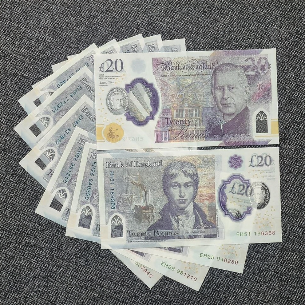 £20 Prop Money (King Design) – Realistic Film & Photography Banknotes