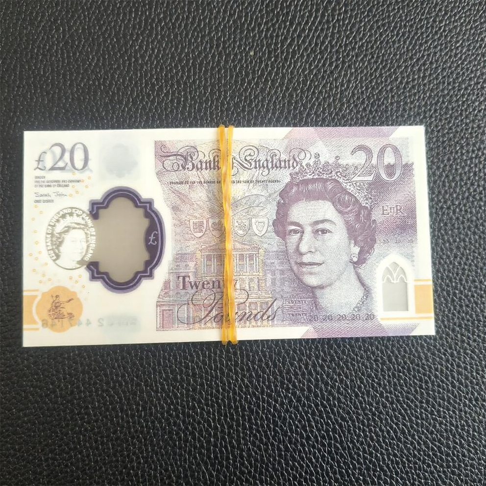 £20 Queen Prop Notes – Realistic Film & Photography Banknotes