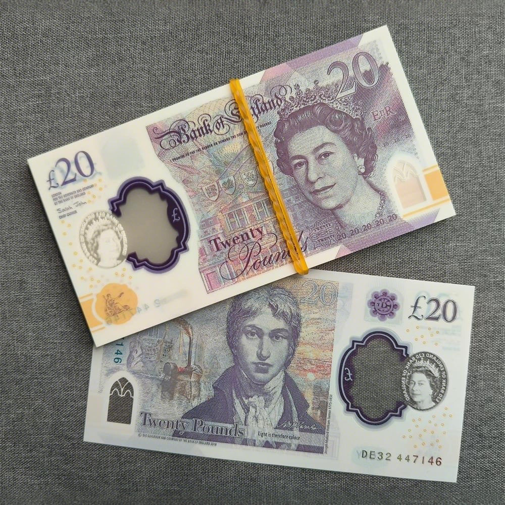 £20 Queen Prop Notes – Realistic Film & Photography Banknotes