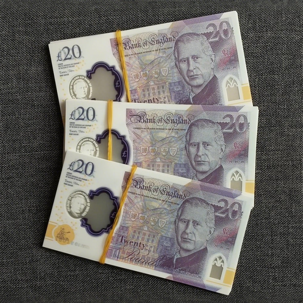 £20 King Prop Notes – Realistic Film & Photography Banknotes