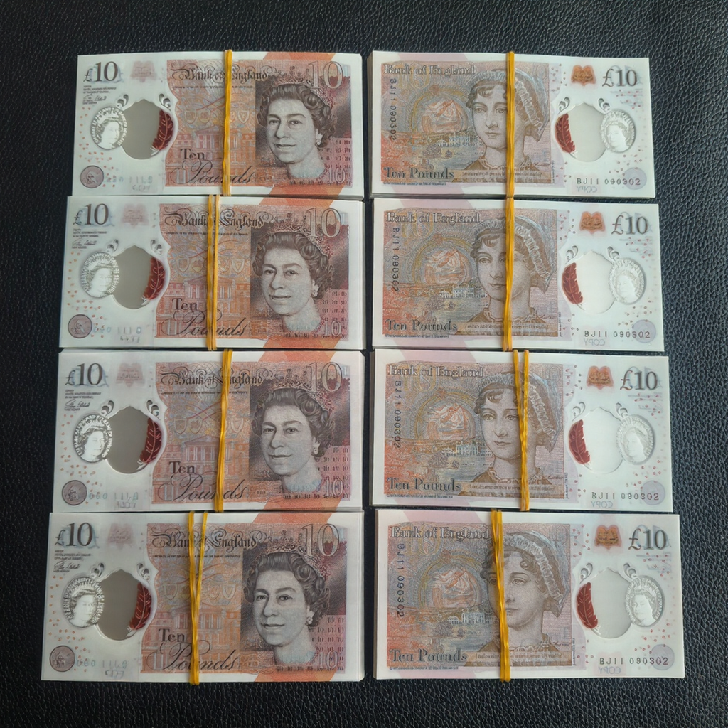 £10 Queen Prop Notes – Realistic Film & Photography Banknotes