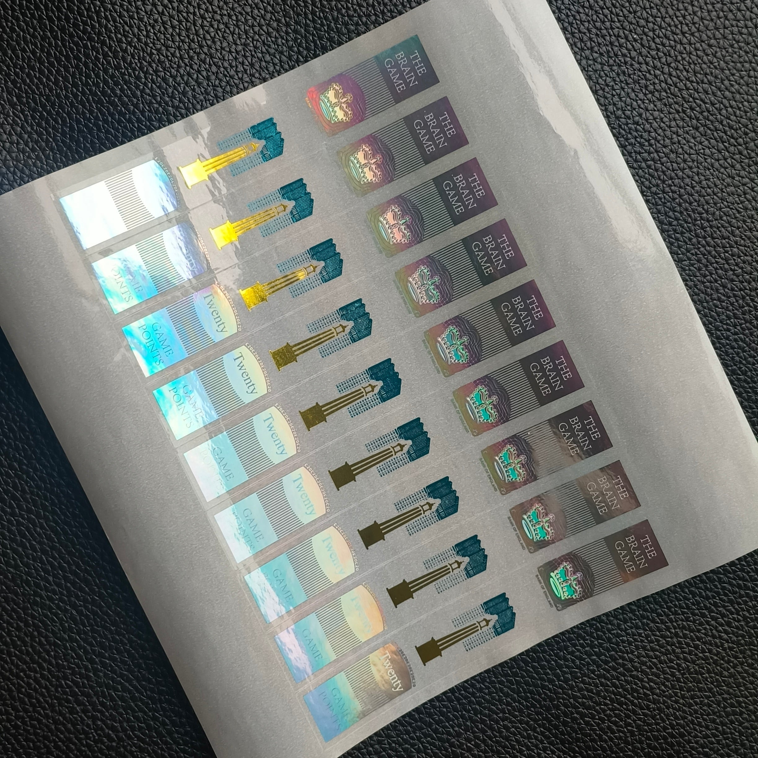 £20 Holographic Stickers – Realistic Film & Photography Prop Add-Ons