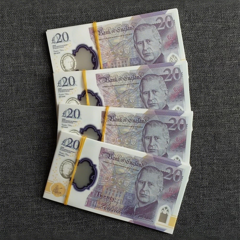£20 King Prop Notes – Realistic Film & Photography Banknotes
