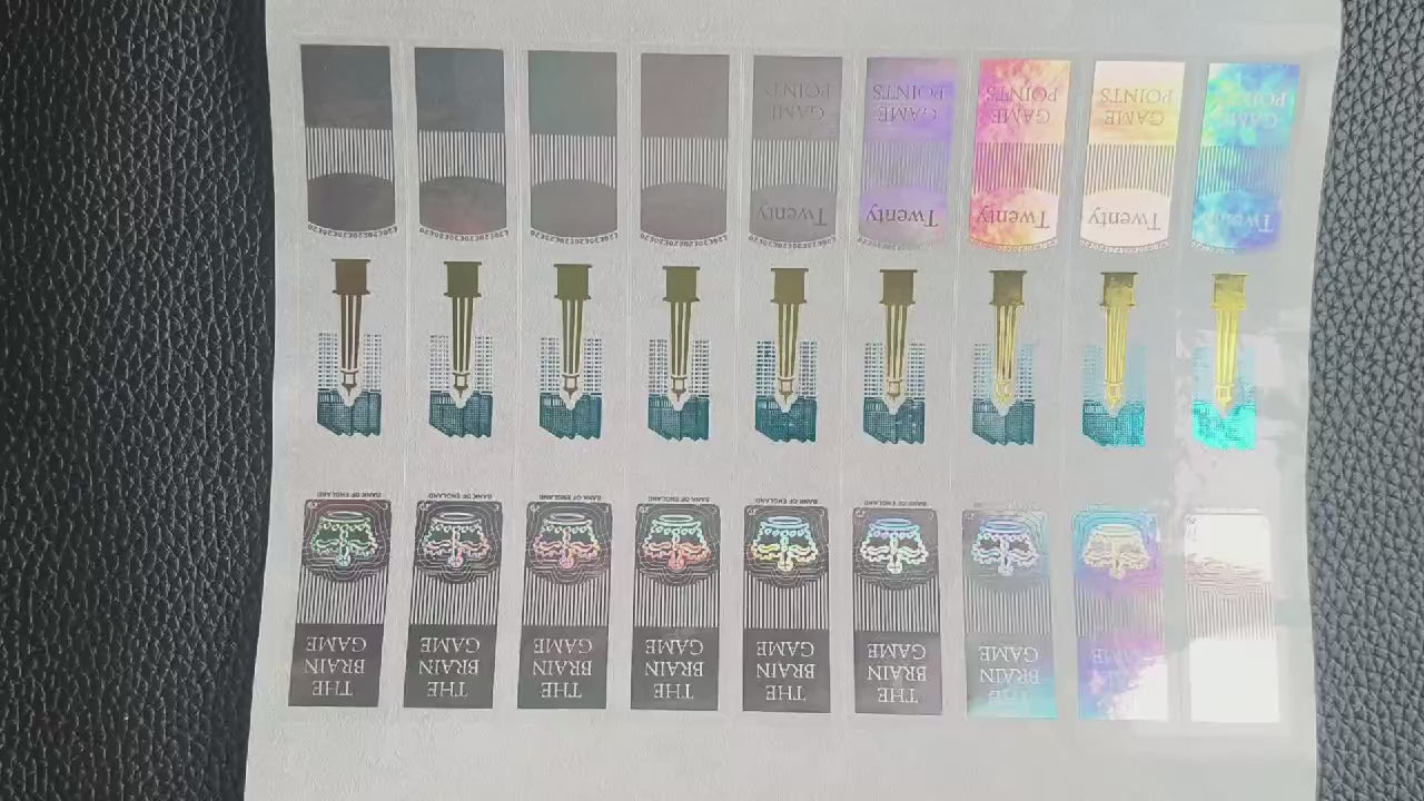 £20 Holographic Stickers – Realistic Film & Photography Prop Add-Ons